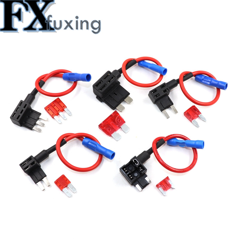 2Komplekt 12V MINI VÄIKE KESKMISE M2 suurusega autokaitsmehoidik Lisa vooluahela kraaniadapter 5A 10A 15A 20A 25A Micro Mini ATM terakaitsega