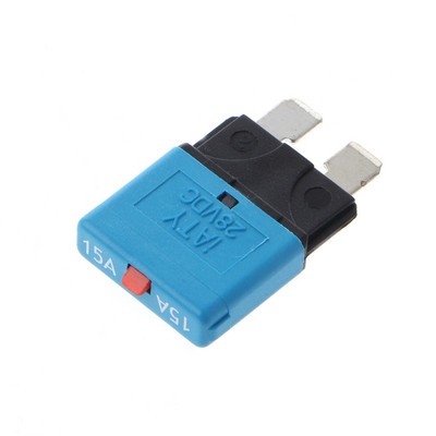 5-30A прекъсвач Ножов предпазител 28V Възстановяем ръчно нулиране Адаптер за предпазител за автомобил, камион, лодка, морски автомобил, вложете протектор