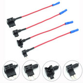 12V MINI MAZS VIDĒJS izmēra automašīnas drošinātāju turētājs Pievienot ķēdi TAP adapteris ar 10A Micro Mini standarta ATM asmens drošinātāju