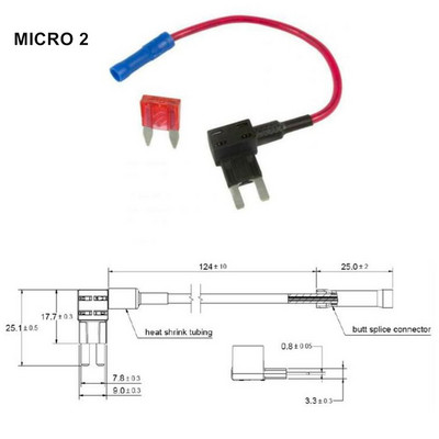 12V MINI MAZS VIDĒJS izmēra automašīnas drošinātāju turētājs Pievienot ķēdi TAP adapteris ar 10A Micro Mini standarta ATM asmens drošinātāju