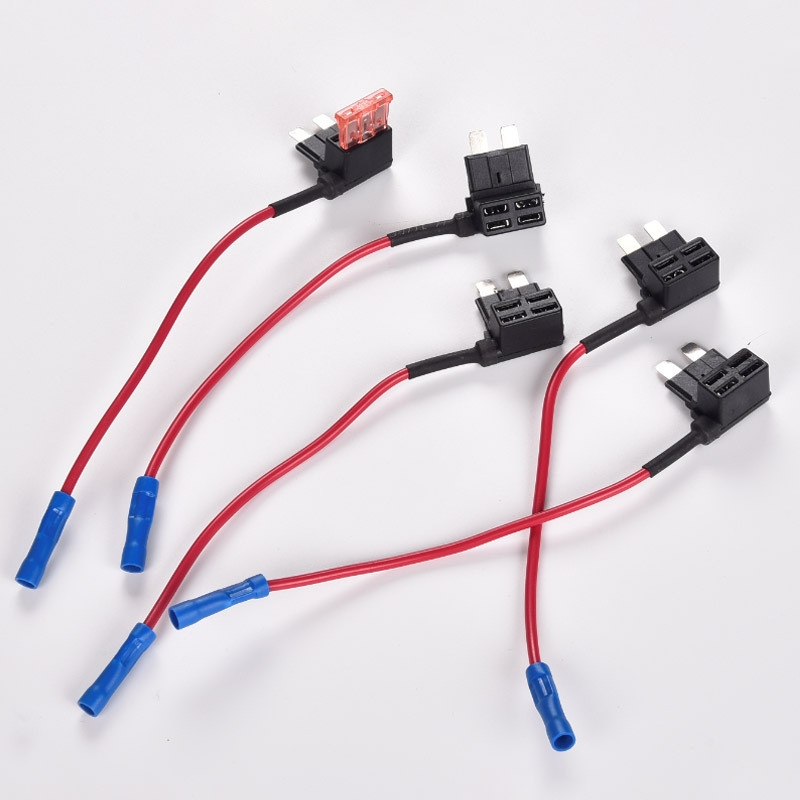 12V MINI MAZS VIDĒJS izmēra automašīnas drošinātāju turētājs Pievienot ķēdi TAP adapteris ar 10A Micro Mini standarta ATM asmens drošinātāju