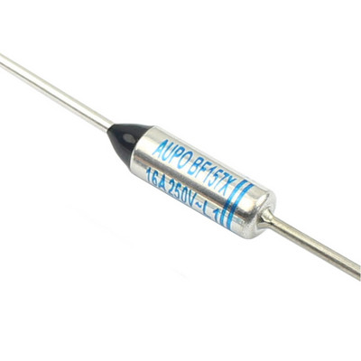 10db hőbiztosíték BF157 BF157X 10A 16A 250V BF 157C 157 Celsius fokos levágás TF pellet TCO axiális vezeték hőmérséklet csatlakozók AUPO