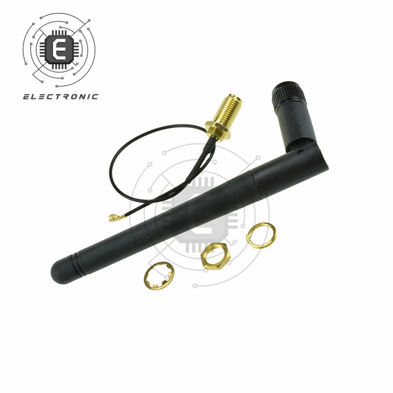 11CM 2,4 GHz WiFi 2,4G anténa (samec) + 20cm IPX samec kábel s pigtailom, sada pigtail antén pre bezdrôtový router