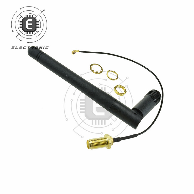 11CM 2,4 GHz WiFi 2,4G anténa (samec) + 20cm IPX samec kábel s pigtailom, sada pigtail antén pre bezdrôtový router