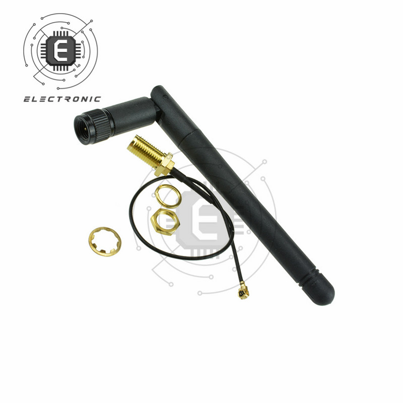 11CM 2,4 GHz WiFi 2,4G anténa (samec) + 20cm IPX samec kábel s pigtailom, sada pigtail antén pre bezdrôtový router