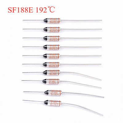 10 gab./partija NEC 250V 10A SF119E/SF129E/SF139E/SF188E termiskais drošinātājs Termiskie atslēgumi 121/133/142/192/240 ℃ grādu temperatūras drošinātājs