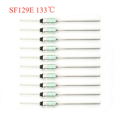 10 gab./partija NEC 250V 10A SF119E/SF129E/SF139E/SF188E termiskais drošinātājs Termiskie atslēgumi 121/133/142/192/240 ℃ grādu temperatūras drošinātājs