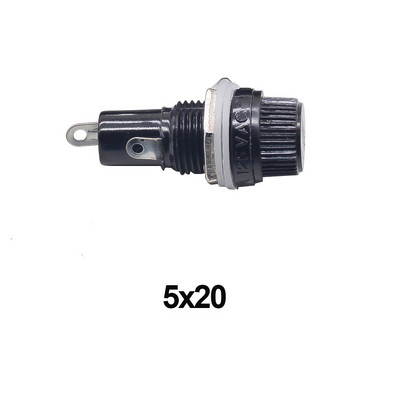 5 бр./лот 5*20 6*30 mm стъклени държачи за предпазители 5x20 6x30 Гнездо за застрахователна тръба 15A 125VAC, 10A тръба за предпазители по избор