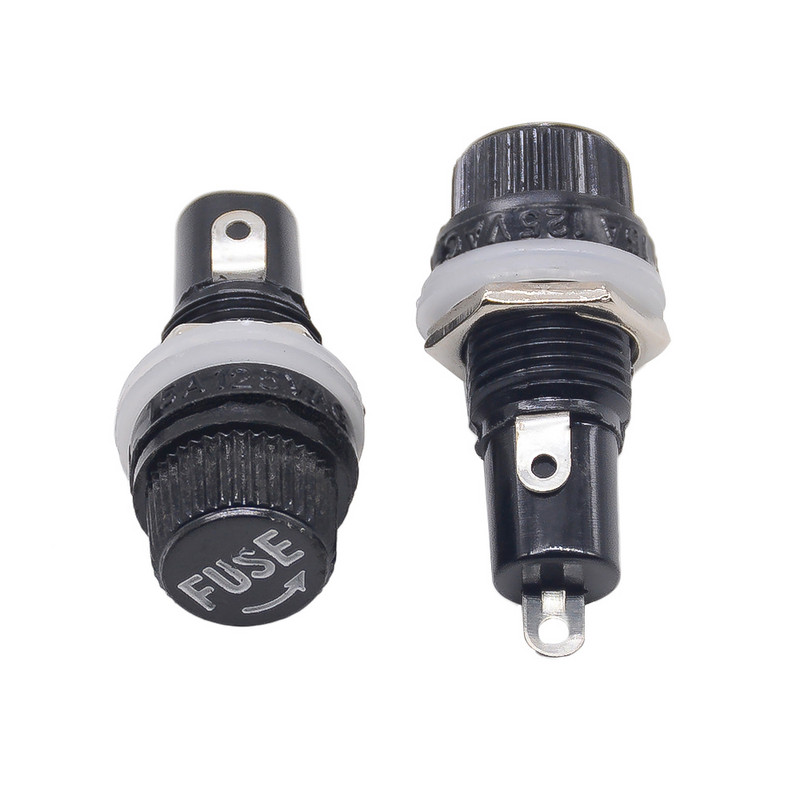 5 бр./лот 5*20 6*30 mm стъклени държачи за предпазители 5x20 6x30 Гнездо за застрахователна тръба 15A 125VAC, 10A тръба за предпазители по избор