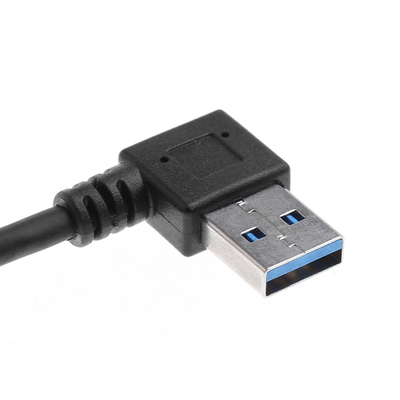 USB 3.0 A tipa taisnleņķa pagarinājuma kabeļa vīrišķais–maģistrāle USB adaptera vads