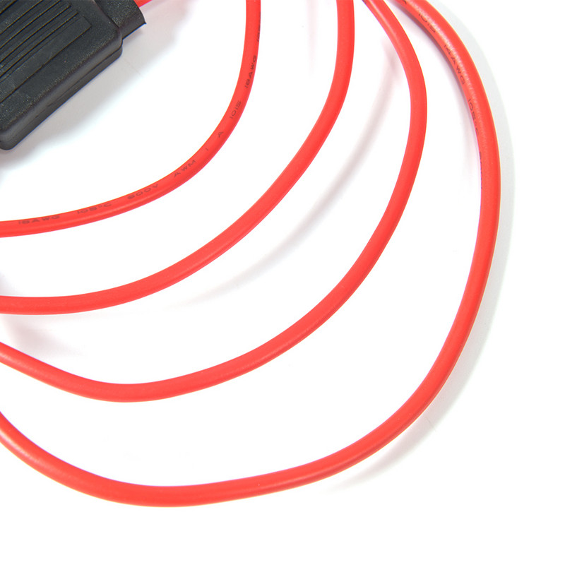 1 rinkinio vidutinio automobilio vandeniui atsparių saugiklių dėžutės mentės tipo linijinis saugiklio laikiklis maitinimo lizdas 18/16/14AWG 20A10A5A