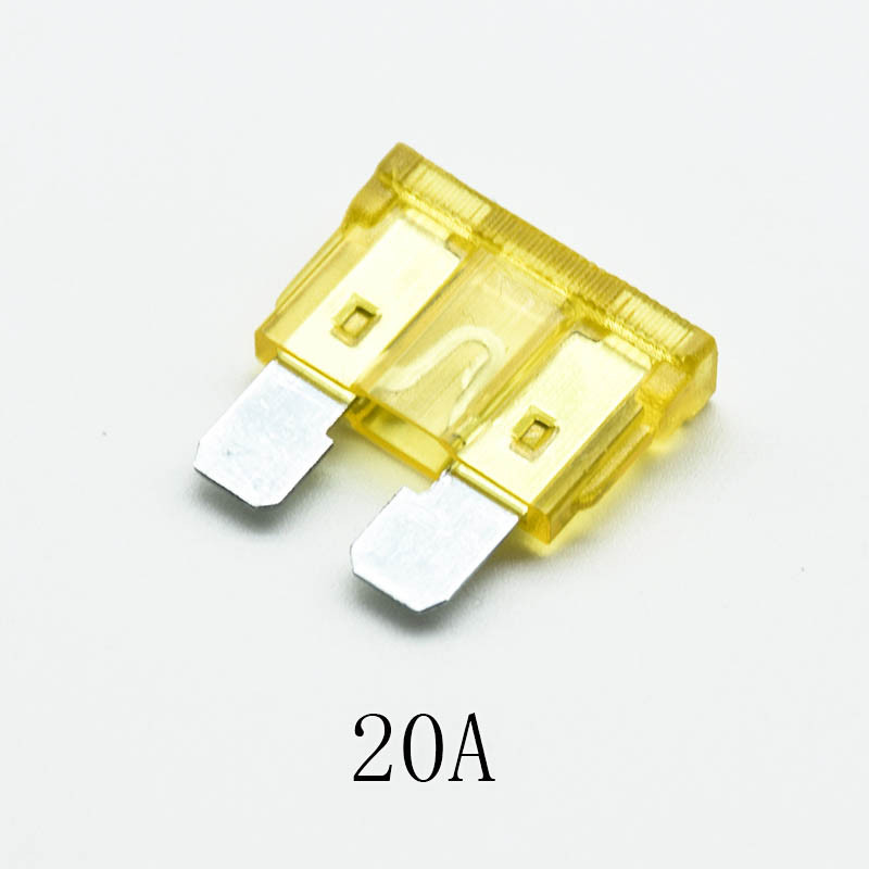 20gab Asmeņu drošinātājs Cinka sakausējums un plastmasas materiāls 5A 7.5A 10A 15A 20A 25 30A AMP komplekts auto kravas automašīnai 19*19mm mini drošības drošinātājs