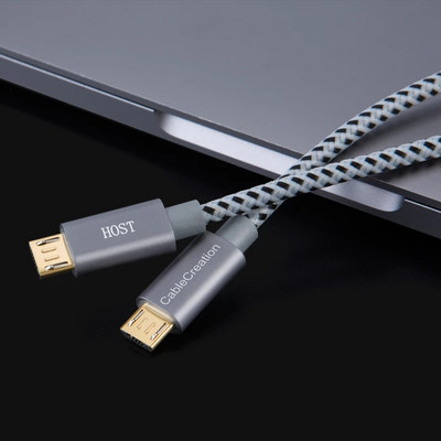 „Micro USB“ į „Micro USB“ laidas OTG Suderinamas „Spark“ ir „Mavic PS4 Android“ telefono laidas Mikro USB įkroviklis 20 cm