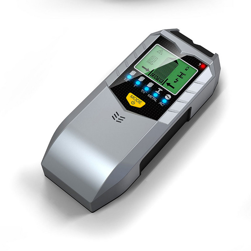 Naujas elektroninis detektorius, sieninis smeigtukų ieškiklis, jutiklis, sienos skeneris, krašto centras, aptikti sienos viduje esančius medžio siją / metalą / kintamos srovės laidus