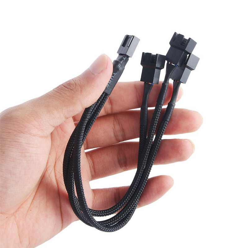 4-pinový predlžovací kábel pre základnú dosku, kancelársky 1 až 3-cestný rozbočovač, konektor s obalom, CPU PWM ventilátor, praktické príslušenstvo