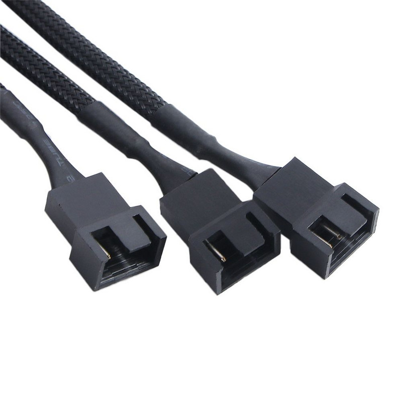 4-pinový predlžovací kábel pre základnú dosku, kancelársky 1 až 3-cestný rozbočovač, konektor s obalom, CPU PWM ventilátor, praktické príslušenstvo