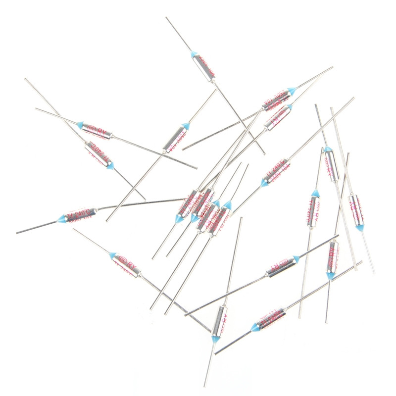 20 ks/sada 184-240 stupňov Celzia RY184 TF 184 stupňov Celzia 10A 250 V Tepelná poistka