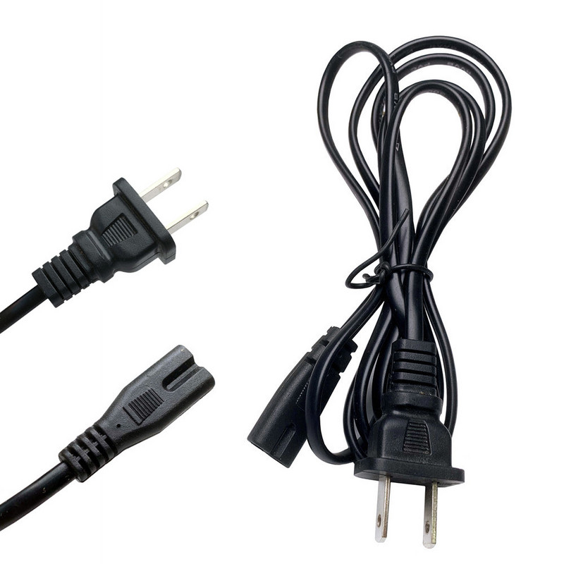 Toitekaabel 2 kontaktiga IEC320 C7 EU USA toitejuhe Delli sülearvuti laadija jaoks Canon Epson printeri raadiokõlar PS4 XBOX One
