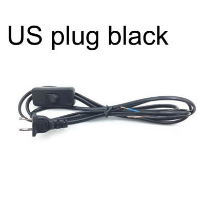 110V 220V 303 Online Switch US EU predlžovací kábel Napájací kábel pre stolné LED pásy 1,8 m biely čierny