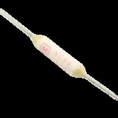 5 ks tepelných poistiek 102 stupne Celzia 2A 250V N098 N099 Micro 125VAC 3A, 50VDC 4A CTO prepojky axiálne odpojenie EYP2BN098 EYP2BN099