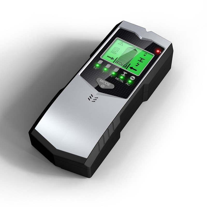 SH401 5 v 1 kovový drevený kábel s drôtmi, vyhľadávače kovov, sledovač hĺbky, detektor stien vo vnútri, zelený bezpečný nástroj na vŕtanie otvorov