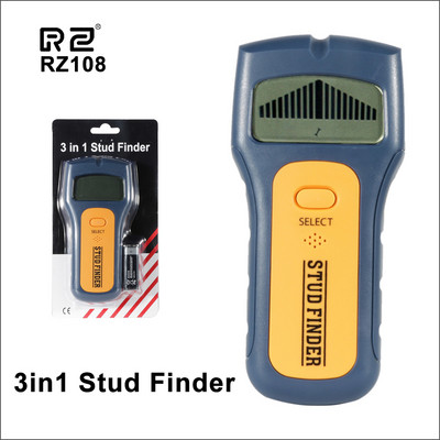 RZ sienas skeneris rokas profesionāls daudzfunkcionāls digitālais sienas 3 IN 1 metāla koka tiešraides kabeļu meklētāja skeneris