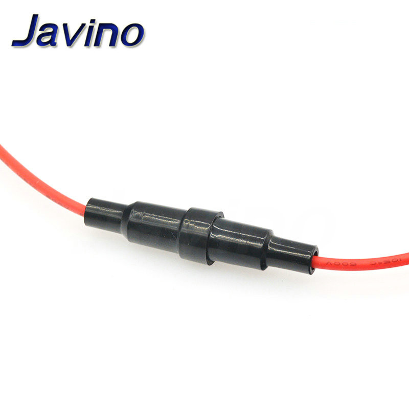 5 DB 5*20mm/6*30mm Üvegbiztosítéktartó Csavar típusa 5X20mm 22 AWG vezetékes kábellel 250V Üvegbiztosítékcső biztosítékház