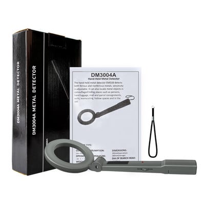 Fémdetektor hordozható riasztó Nagy pontosságú fémszkenner biztonsági ellenőrző tűkereső Könnyűfém kincskereső