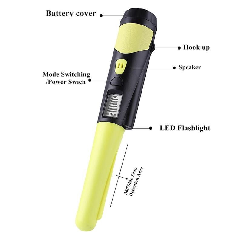 2020 Nový profesionálny ručný detektor kovov Pinpointer s vysokou citlivosťou, ukazovateľom Pinpointer, detektor statického stavu, vyhľadávač zlata