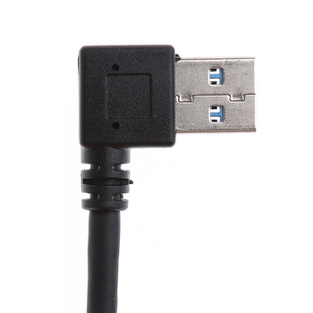 Прав ъглов мъжки към женски USB3.0 удължителен кабел за данни Удължителен кабел 23 см/9,26 инча