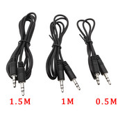 1Pcs 50CM/1M/1,5M 3,5mm Jack Audio Cable Car Aux Stereo Aux Male to Male Speaker Line Aux Cable Car Headphone Speaker Aux Cable