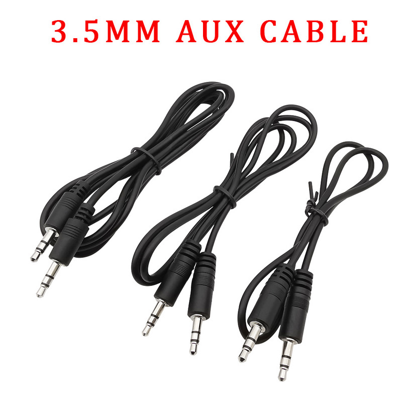 1Pcs 50CM/1M/1,5M 3,5mm Jack Audio Cable Car Aux Stereo Aux Male to Male Speaker Line Aux Cable Car Headphone Speaker Aux Cable