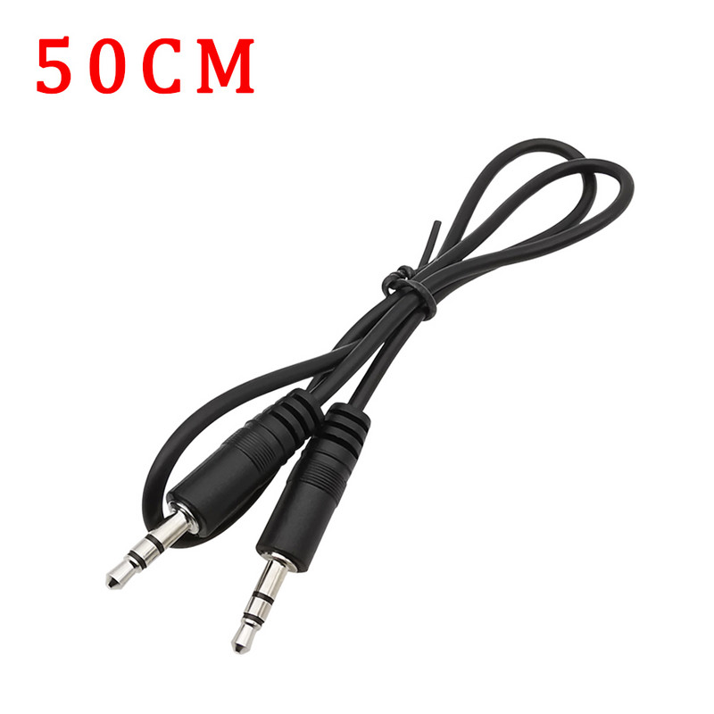 1Pcs 50CM/1M/1,5M 3,5mm Jack Audio Cable Car Aux Stereo Aux Male to Male Speaker Line Aux Cable Car Headphone Speaker Aux Cable