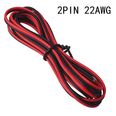 22 linija 24awg raudona juoda viela 0,3 kvadratinis 2 kontaktų 3 kontaktų 4 kontaktų 5 kontaktų 6 kontaktų gryno vario vielos prailginimo viela