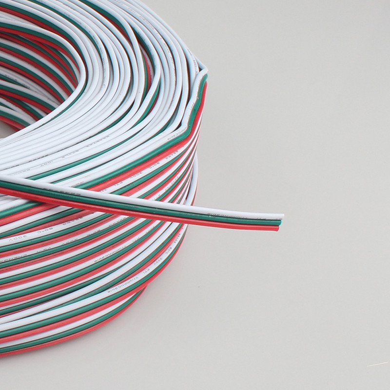 22 linija 24awg raudona juoda viela 0,3 kvadratinis 2 kontaktų 3 kontaktų 4 kontaktų 5 kontaktų 6 kontaktų gryno vario vielos prailginimo viela