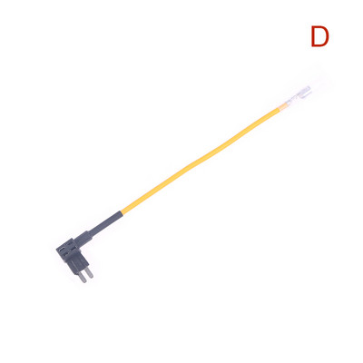 12V-os biztosítéktartó Hozzáadható áramköri TAP-adapter Micro Mini Standard ATM APM Blade automatikus biztosíték 10A-es penge autóbiztosítékkal sárga vonal