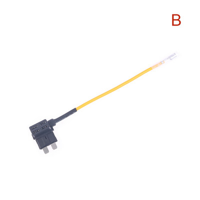 12V-os biztosítéktartó Hozzáadható áramköri TAP-adapter Micro Mini Standard ATM APM Blade automatikus biztosíték 10A-es penge autóbiztosítékkal sárga vonal