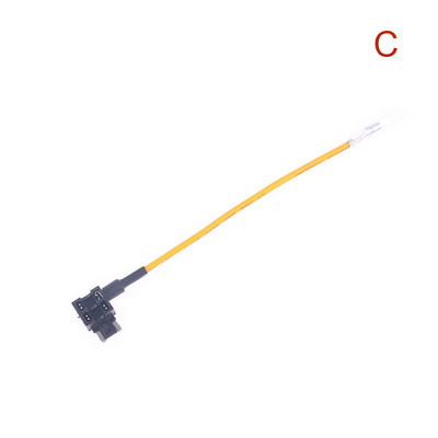 12V-os biztosítéktartó Hozzáadható áramköri TAP-adapter Micro Mini Standard ATM APM Blade automatikus biztosíték 10A-es penge autóbiztosítékkal sárga vonal
