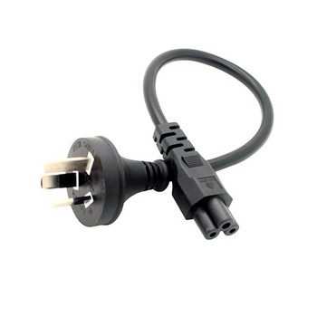 Australian AU AC захранващ кабел IEC320 C5 3-зъбен лаптоп Преносим кабел за захранване Къс кабел