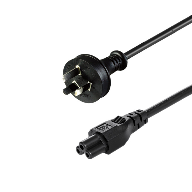 Austraalia AU vahelduvvoolu toitejuhe IEC320 C5 3 haruga sülearvuti kaasaskantava toitejuhe lühike kaabel
