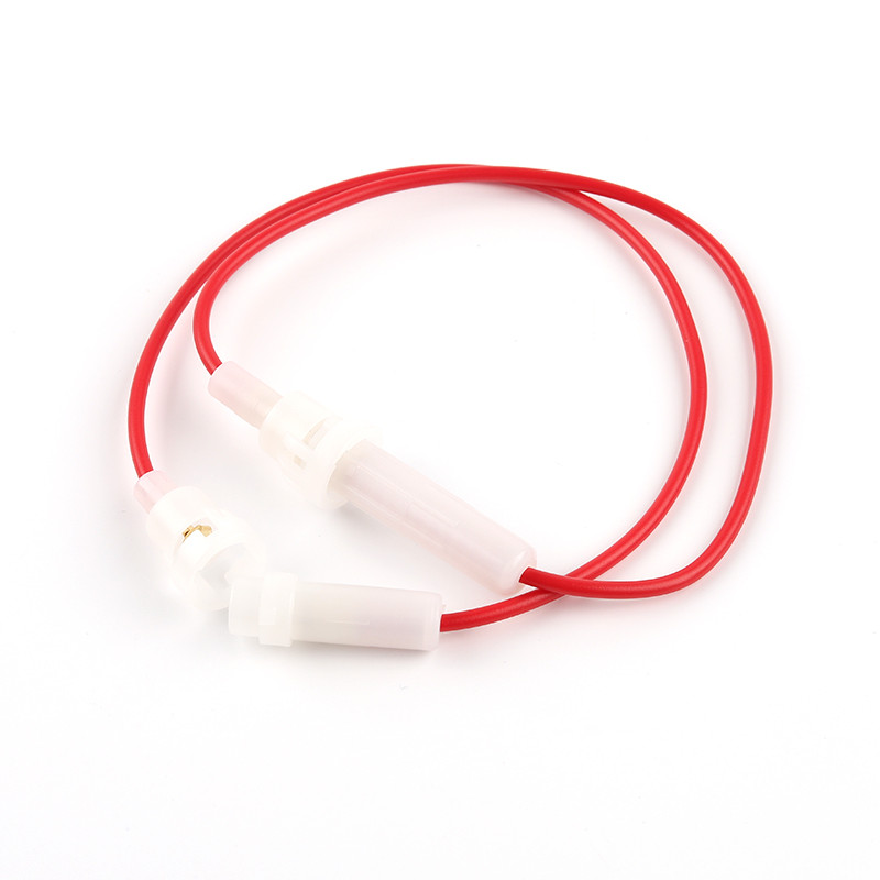 10 db otthoni védőbeépített üvegcsöves biztosítéktartó 5*20 /6*30mm 250V AC csavaros típusú gyorskioldó biztosítékok vezetékes kábellel