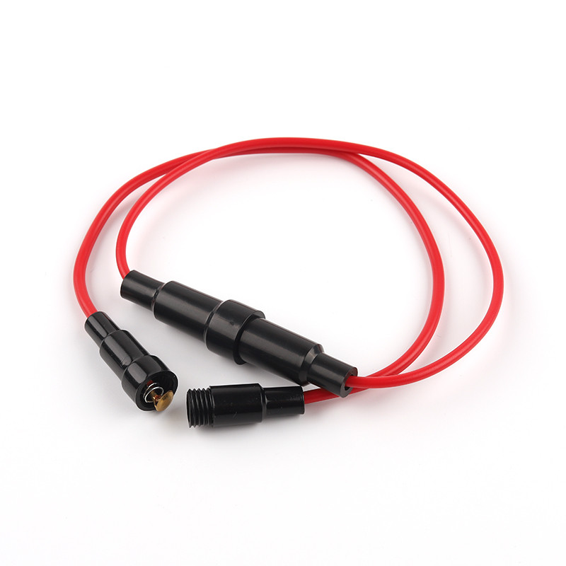 10 db otthoni védőbeépített üvegcsöves biztosítéktartó 5*20 /6*30mm 250V AC csavaros típusú gyorskioldó biztosítékok vezetékes kábellel