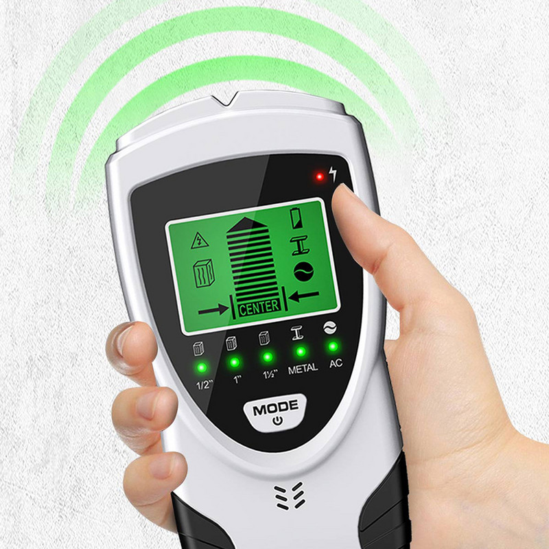 Detektor kovov SH301 s podsvietením, vyhľadávačom drevených kovových stĺpikov, káblovými vodičmi, hĺbkovým sledovačom, podzemným nástenným skenerom Sturs s LCD HD displejom