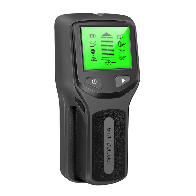 Detektor kovov na stenu, detektor striedavého napätia, detekcia vodičov pod napätím, vyhľadávanie kovových, drevených a elektrických skriniek, 5 v 1 detektor kovov, nástenný skener