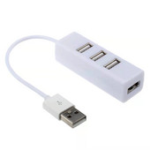 4-portový USB Hub Mini USB Splitter Hub Adapter Vysokorýchlostný Hub USB 2.0 adaptér pre firmy a kancelárie, pracovné počítačové periférie
