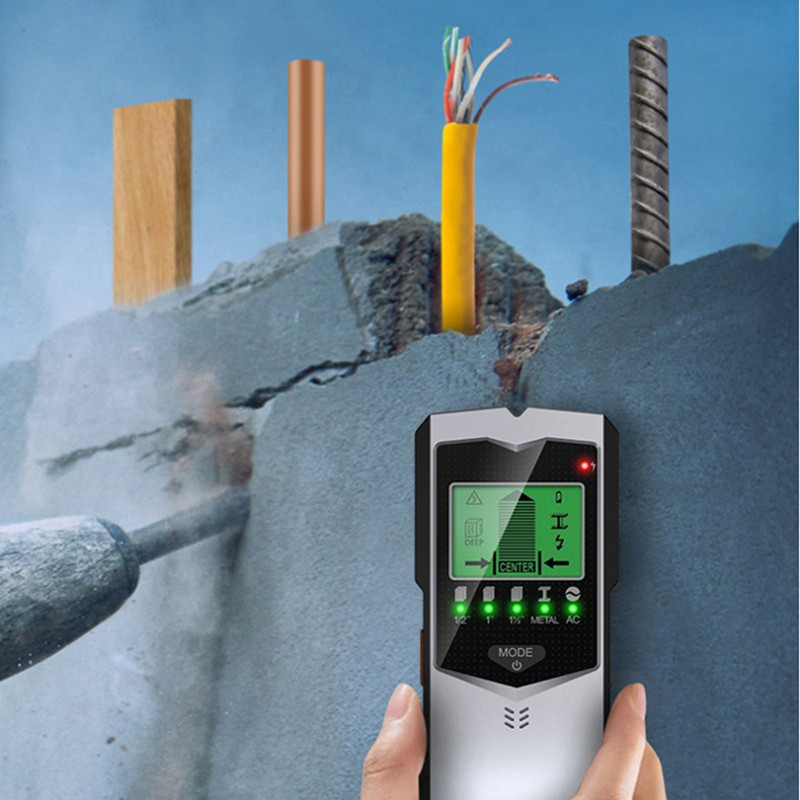 Otsige metallist puidust naastud AC kaabli juhtmed sügavusjälgija tihvt FINDERi jaoks rohelise taustvalgustusega LCD HD-ekraani jaoks