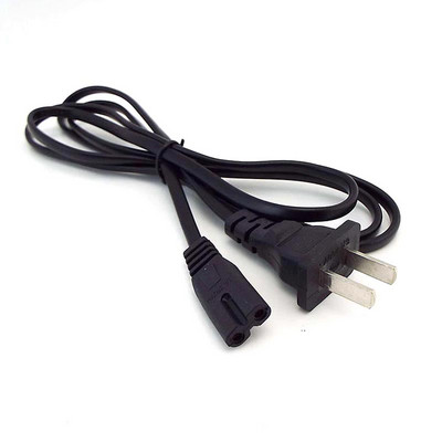 130W 0.6A 2-Pong Pin AC US захранващ удължител Кабел Захранващ кабел Конзола Конектор за кабел Жичен кабел За аудио настолен лаптоп C1