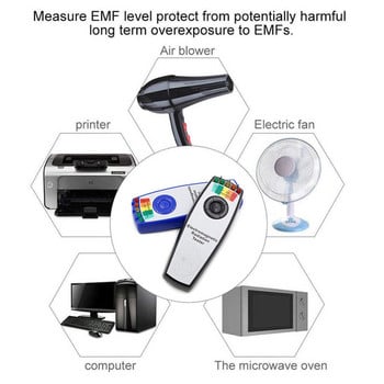 K2 Електромагнитно поле EMF Gauss Meter Ловен детектор Преносим детектор на магнитно поле 5 LED Gauss Meter