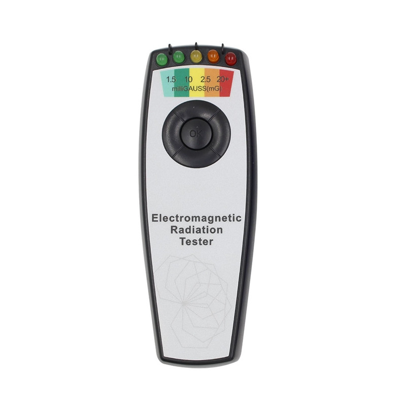K2 elektromágneses mező EMF Gauss mérő vadászdetektor Hordozható mágneses tér érzékelő 5 LED Gauss mérő