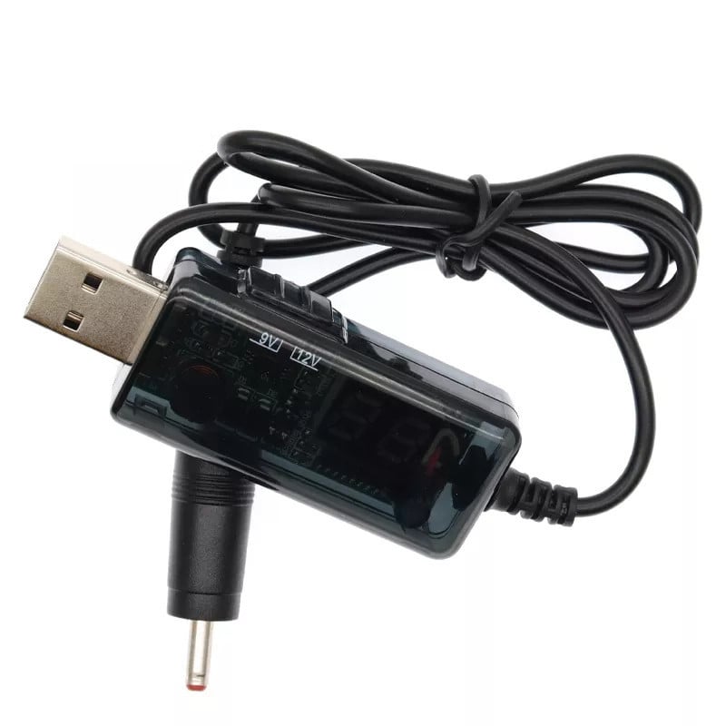 Convertor USB Boost DC 5V la 9V 12V Cablu convertizor USB Step-up + conector 3,5x1,35 mm pentru alimentare/încărcător/convertor de putere